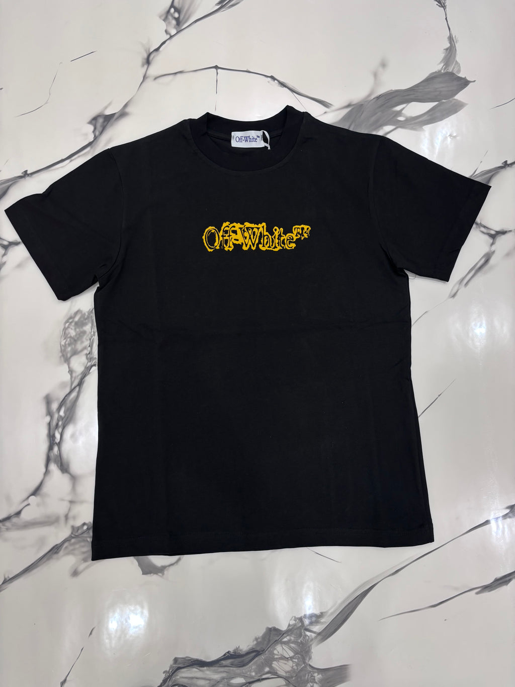 T-SHIRT OFF NERA/GIALLA