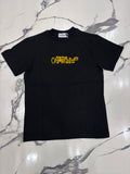 T-SHIRT OFF NERA/GIALLA