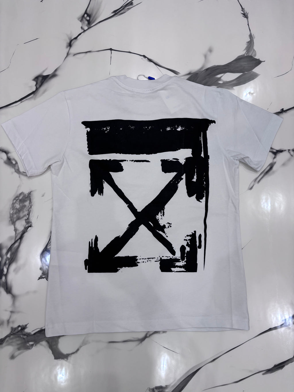 T-SHIRT OFF BIANCA NERA