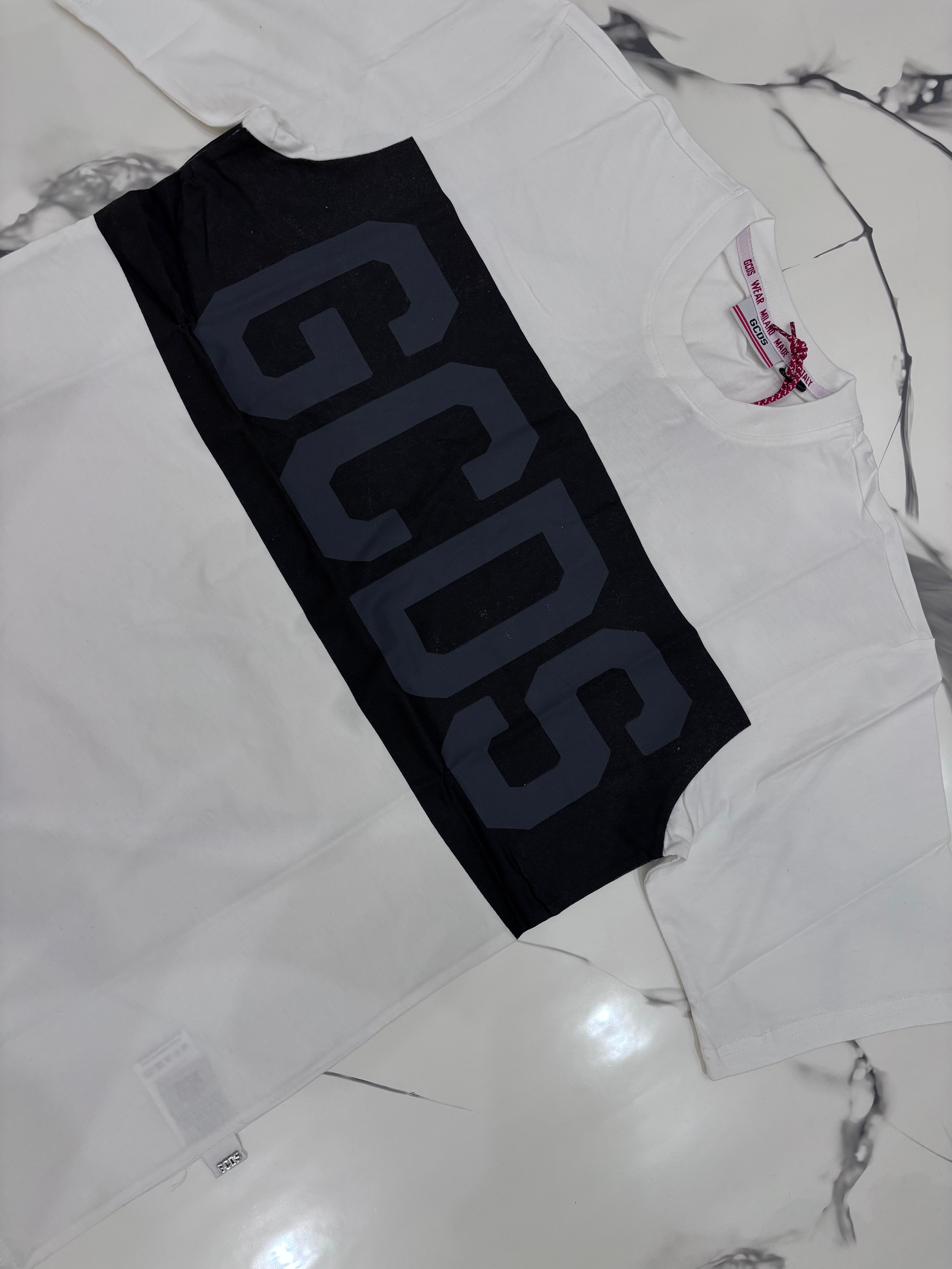 T-SHIRT GC BIANCA/GRIGIA