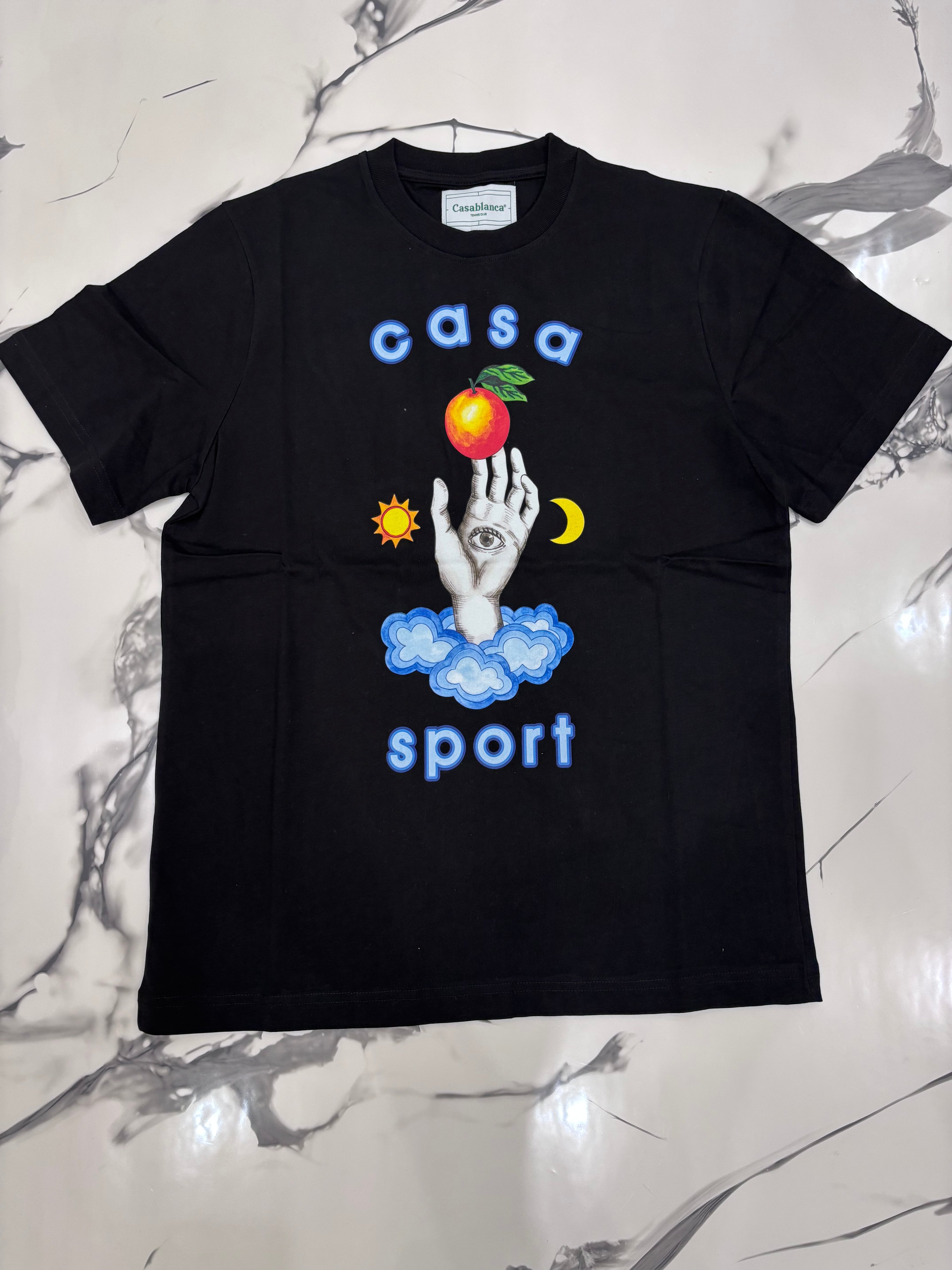 T-SHIRT CASA SPORT NERA