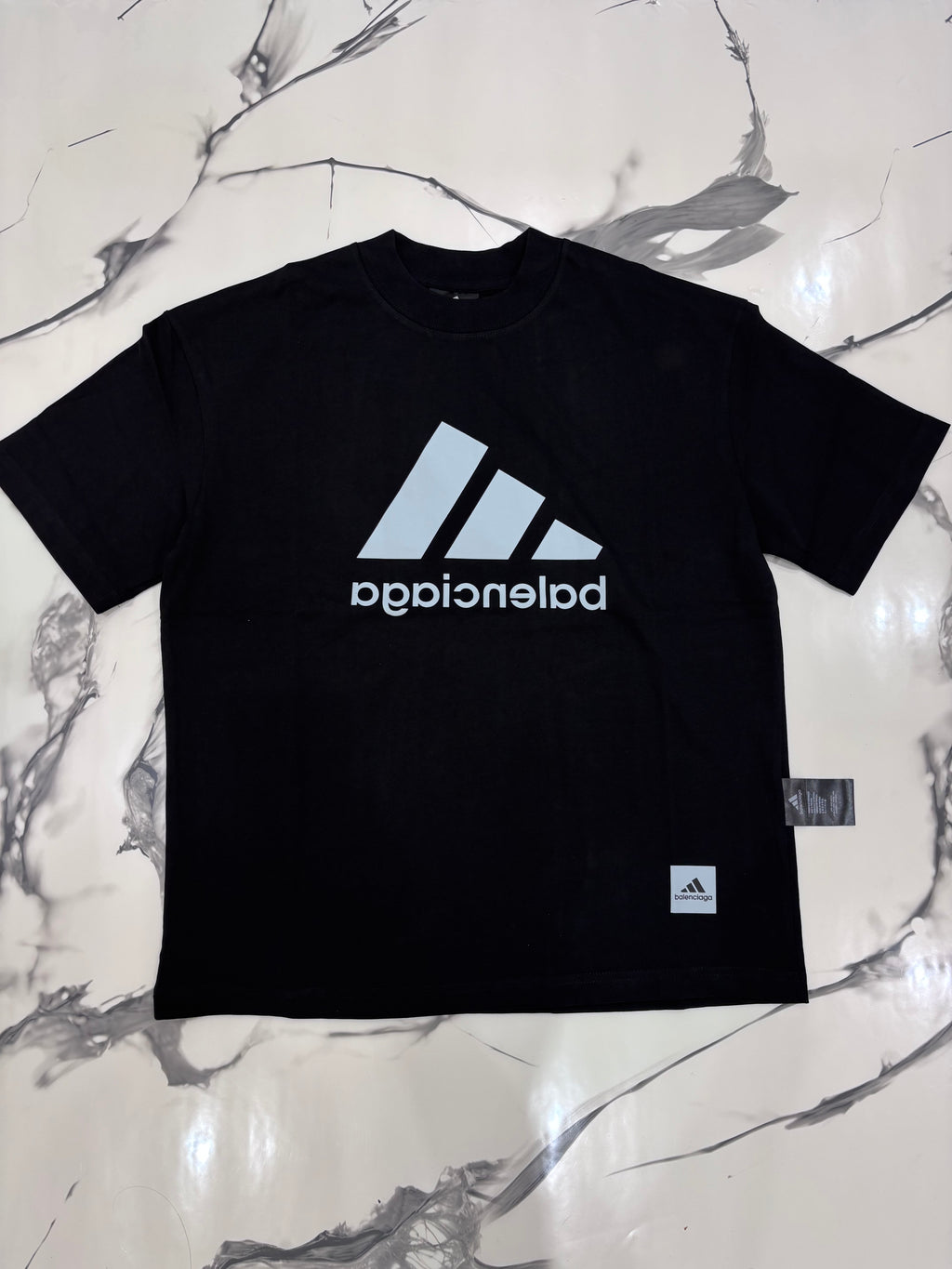 T-SHIRT ADIDAS X BALE SCRITTA BIANCA