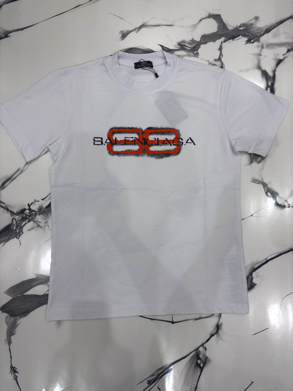 T-SHIRT BALENCIAGA  B/ARANCIO