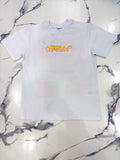 T-SHIRT OFF BIANCA/GIALLA