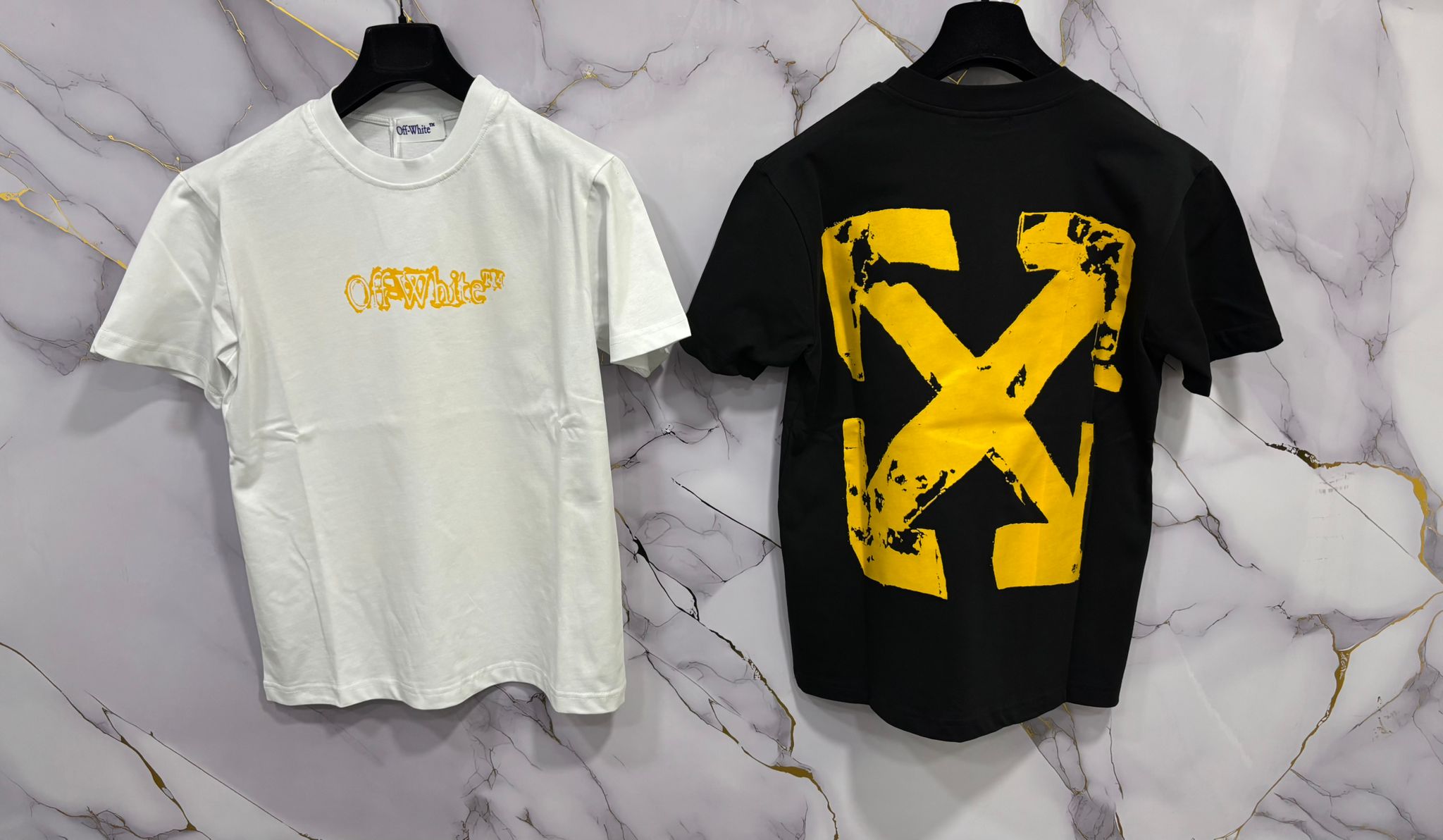 T-SHIRT OFF(STAMPA GIALLA)