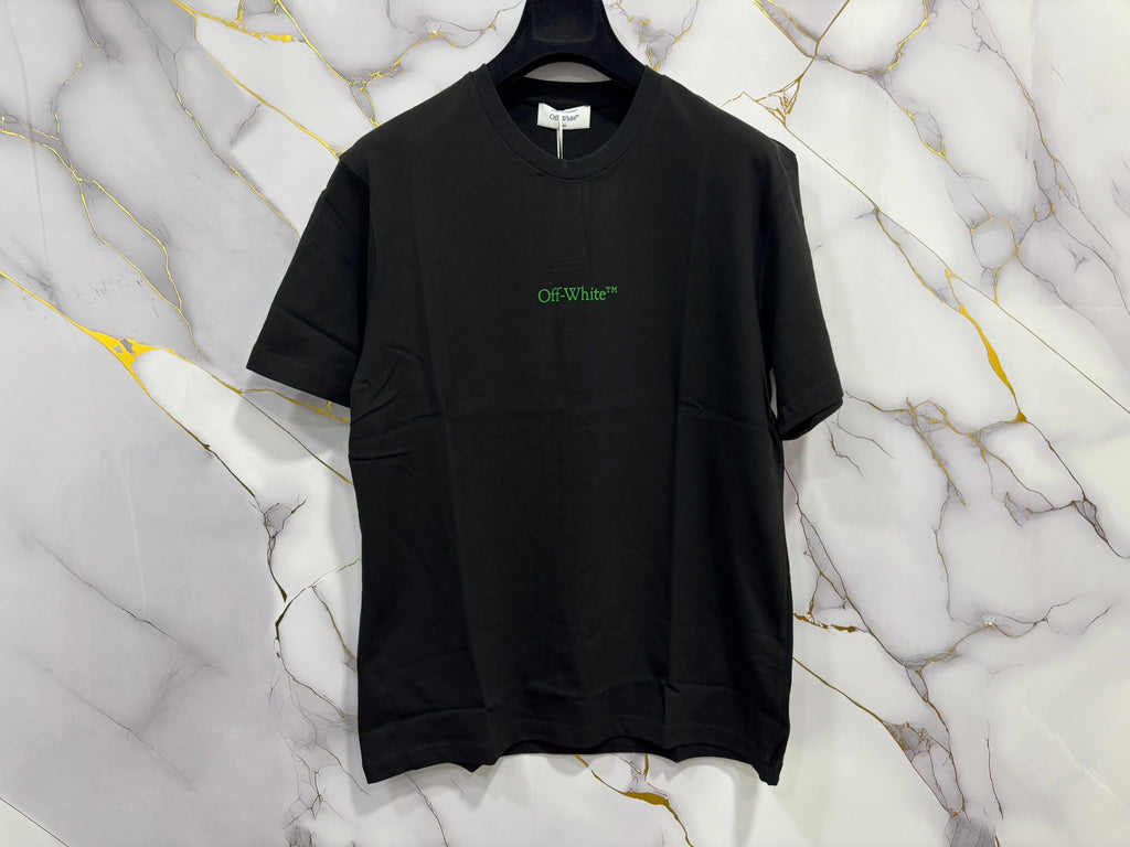 T-SHIRT OFF (STAMPA VERDE)