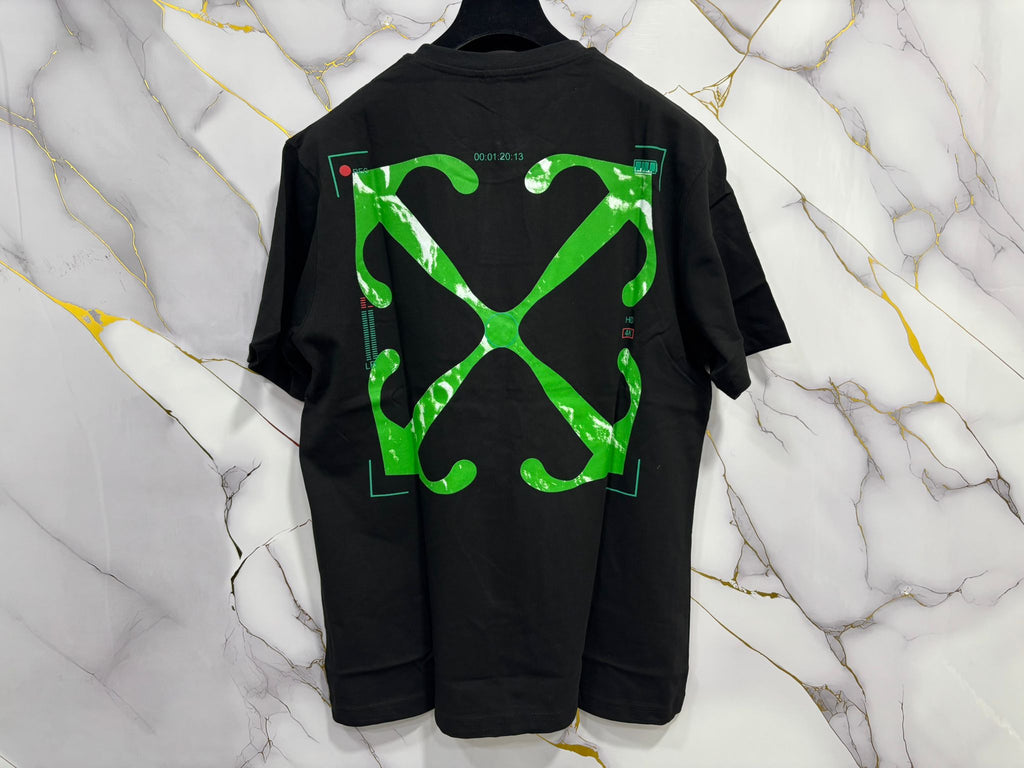 T-SHIRT OFF (STAMPA VERDE)