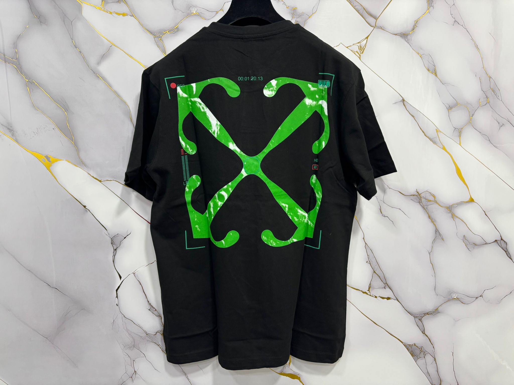 T-SHIRT OFF (STAMPA VERDE)